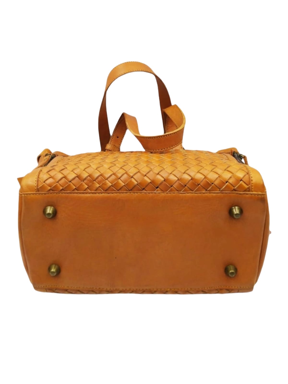 Filiana Woven Leather Bag by Lin's Craft Leather